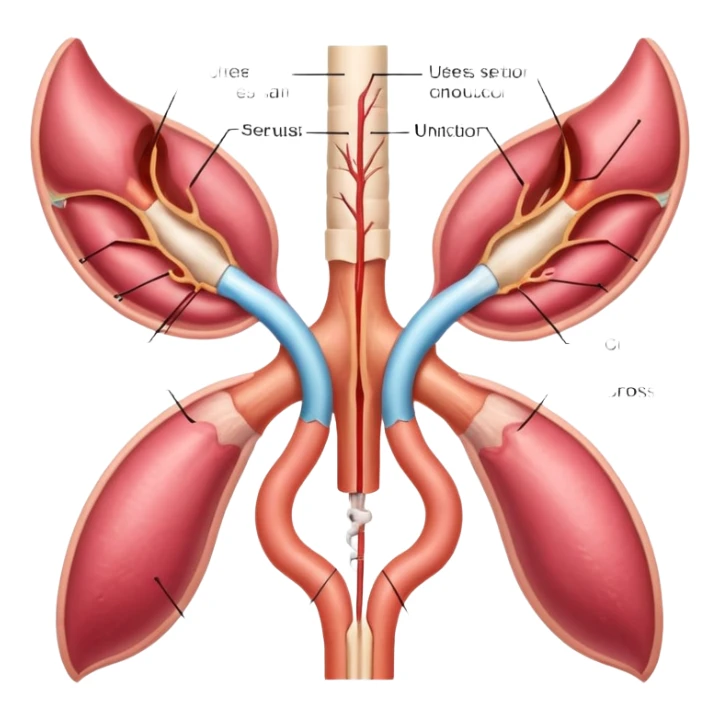 anatomy books of the uterus sticker