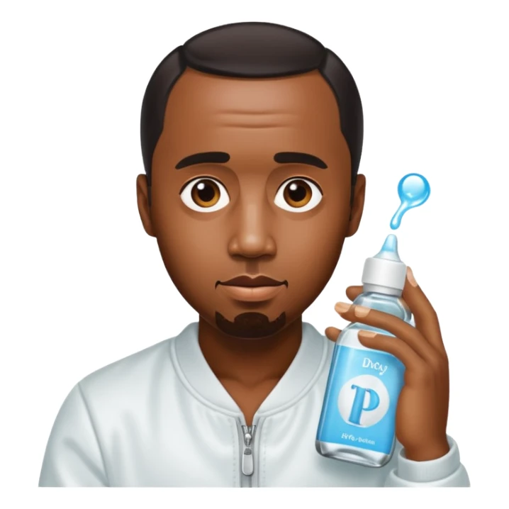 P-Diddy with baby oil sticker