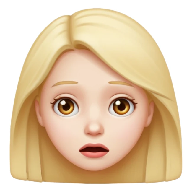 confused girl emoji sticker