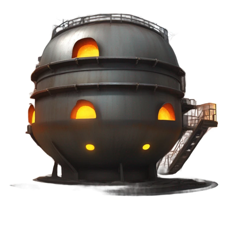 steel furnace sticker