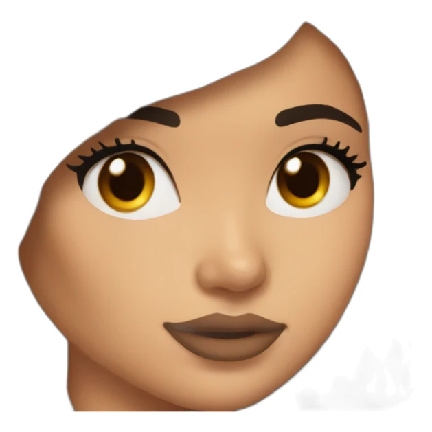 kylie jenner with brown hair and acne sticker