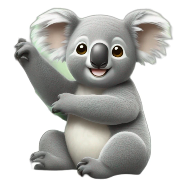 Koala qui fais des cœur sticker