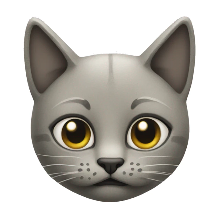 Stone face of a cat  sticker