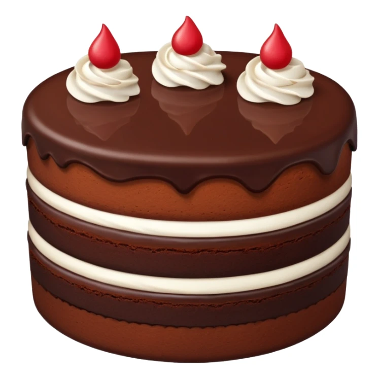  3 pieces of cake sticker