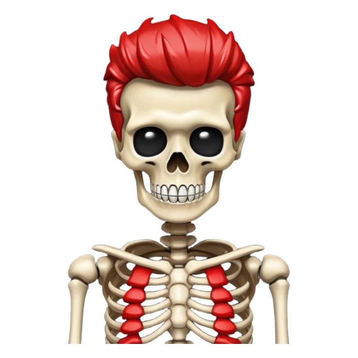 Rick Astley as Absolutely Corrupted Broken Flashing Red Skeleton Wojak and the background is pitch black sticker