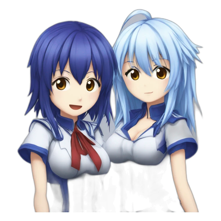 Xenovia Quarta Highschool dxd and Monika ddlc sticker