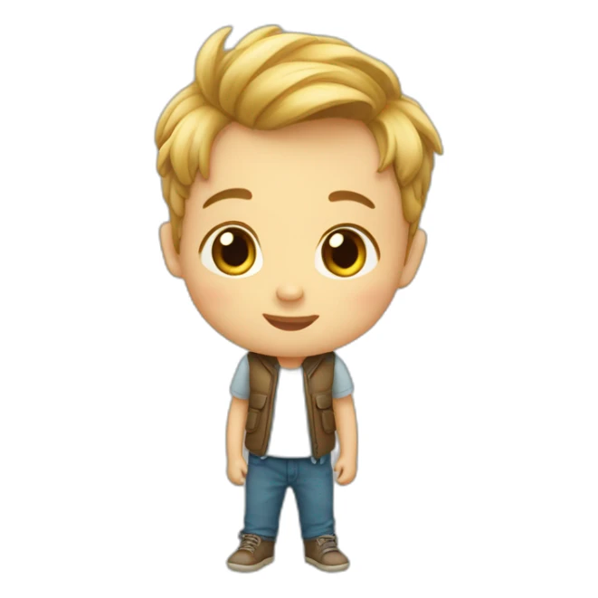  Un petit garçon trop mignon  sticker