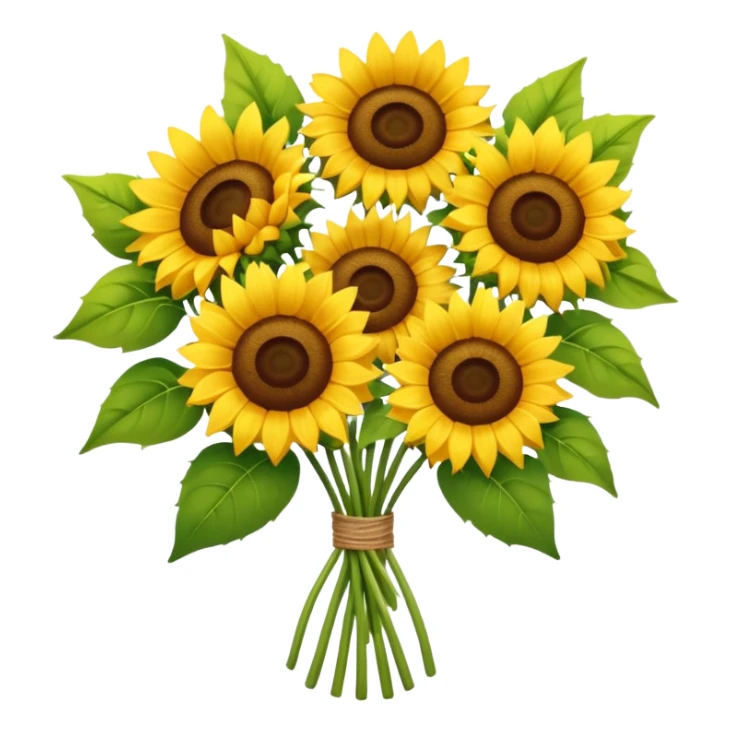 Bouquet of sun flowers sticker