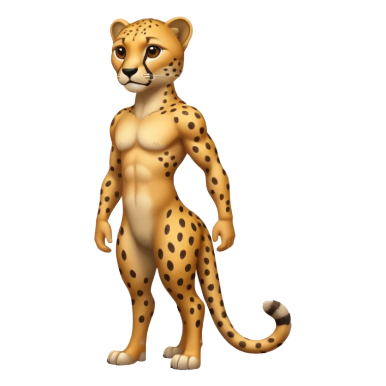 High resolution of a full body cheetah sticker