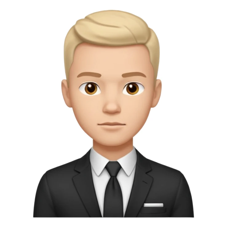 man wearing a black strap watch portrait, head and shoulders only, square jawline, strong facial structure, confident expression, black strap wristwatch visible, 3D cartoon, mobile game icon style, clean background, no text, no watermark
 sticker