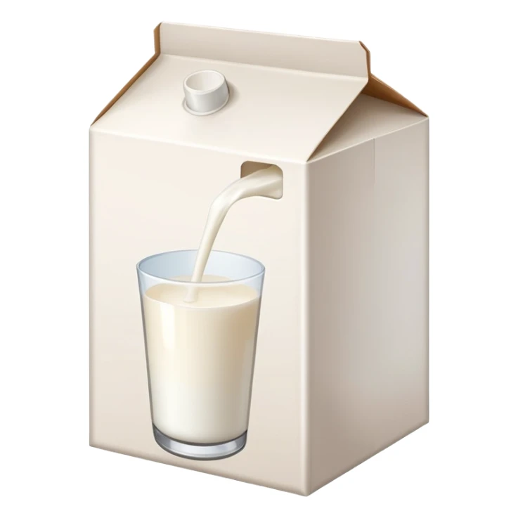 a box of Milk sticker