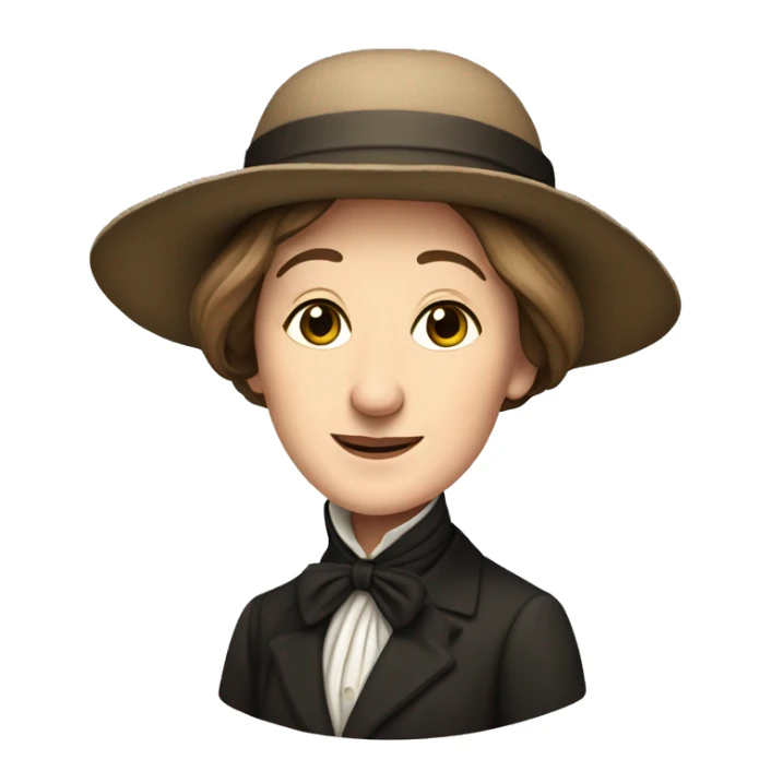 George Eliot (real name Mary Ann Evans) british writer sticker