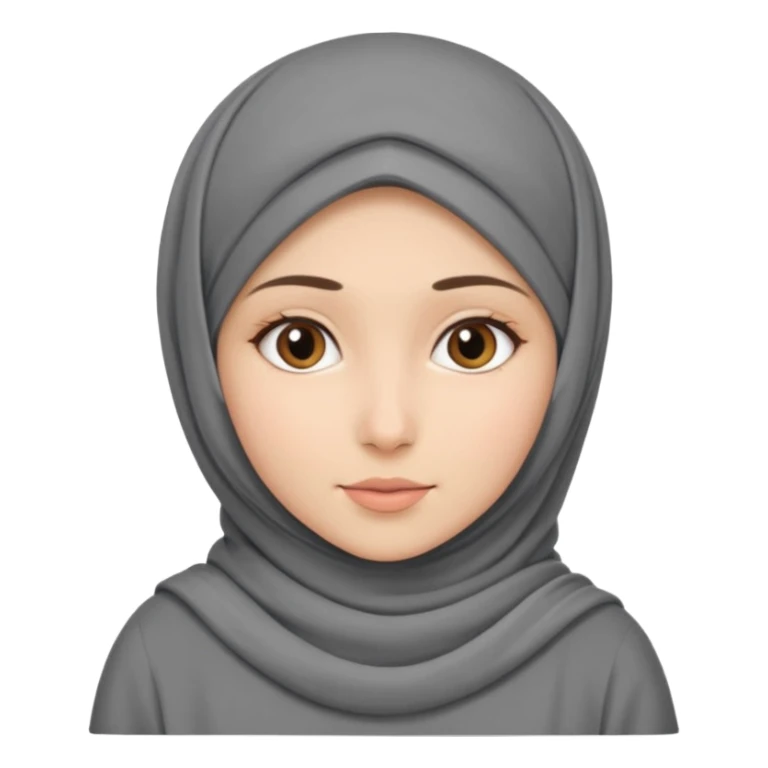Hidjab girl that is wearing gray dress sticker