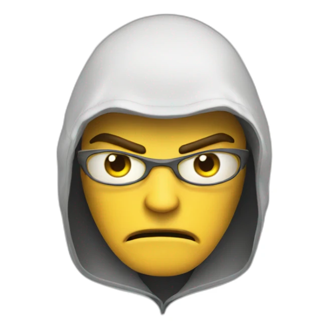 angry hacker sticker