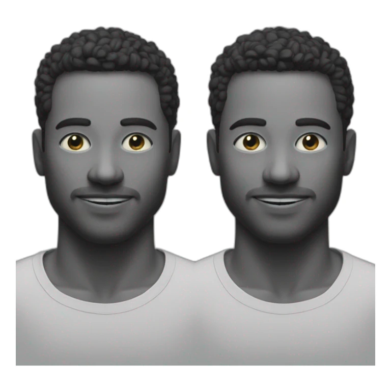 Two pictures of the same man, one happy one sad sticker