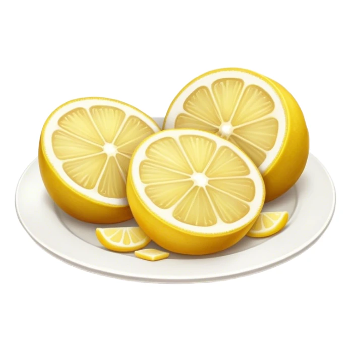 Fried kalamari Greek snack with a slice of lemon on the side sticker