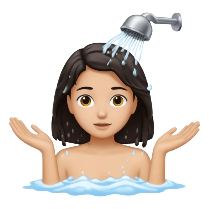 Hair washing sticker
