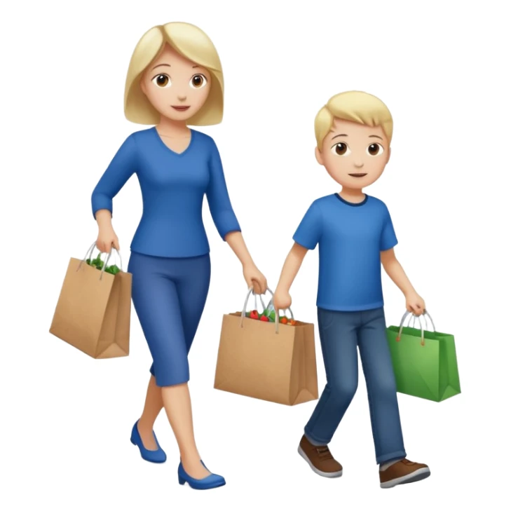 Mommy and harshil are going to the Walmart sticker