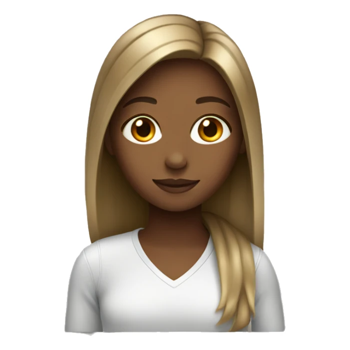 Girl with highlights  sticker