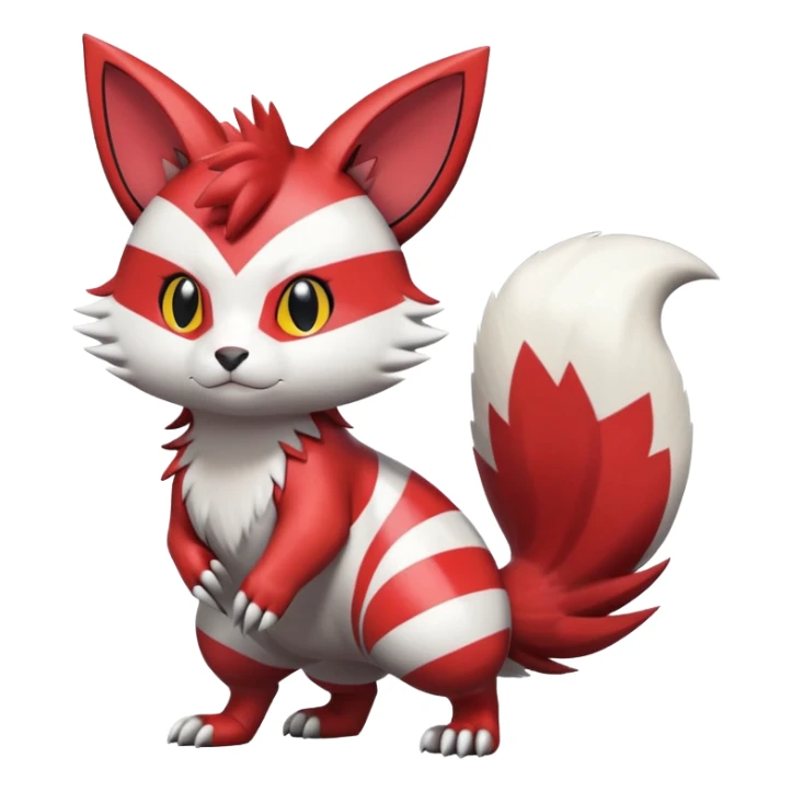 Shiny Furret-Litten-Zangoose-Hybrid (Full body) sticker