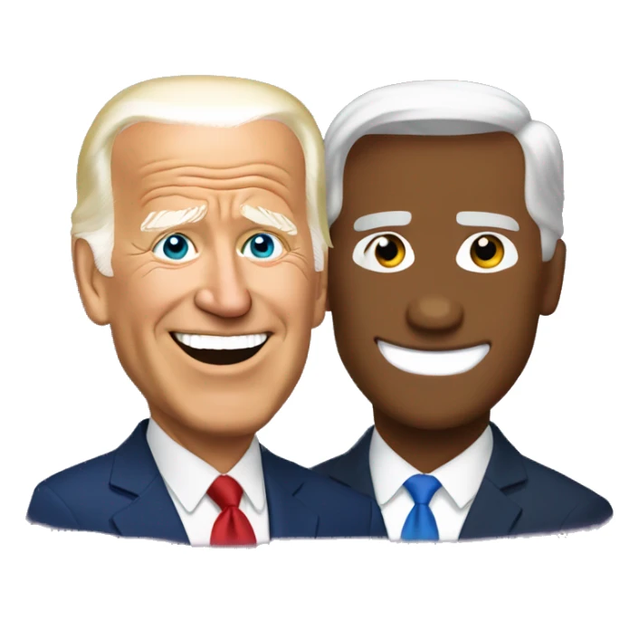 Joe Biden and Donald Trump sticker