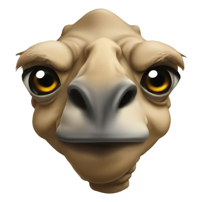 evil ninja camel sticker