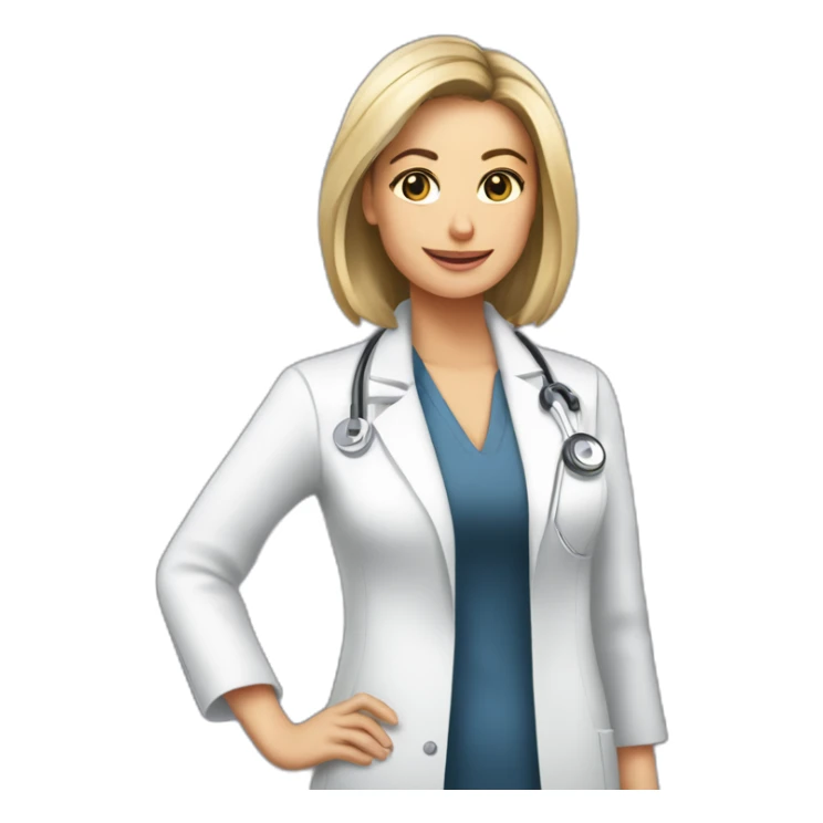 Posh-Radiologist-performing-breast-mri-to-leni-klum sticker