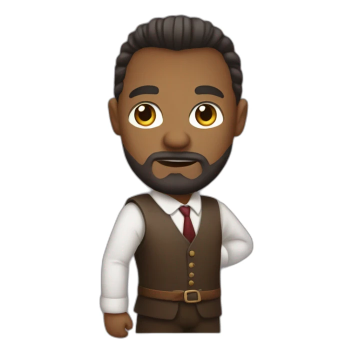 a businessman in vikings style sticker