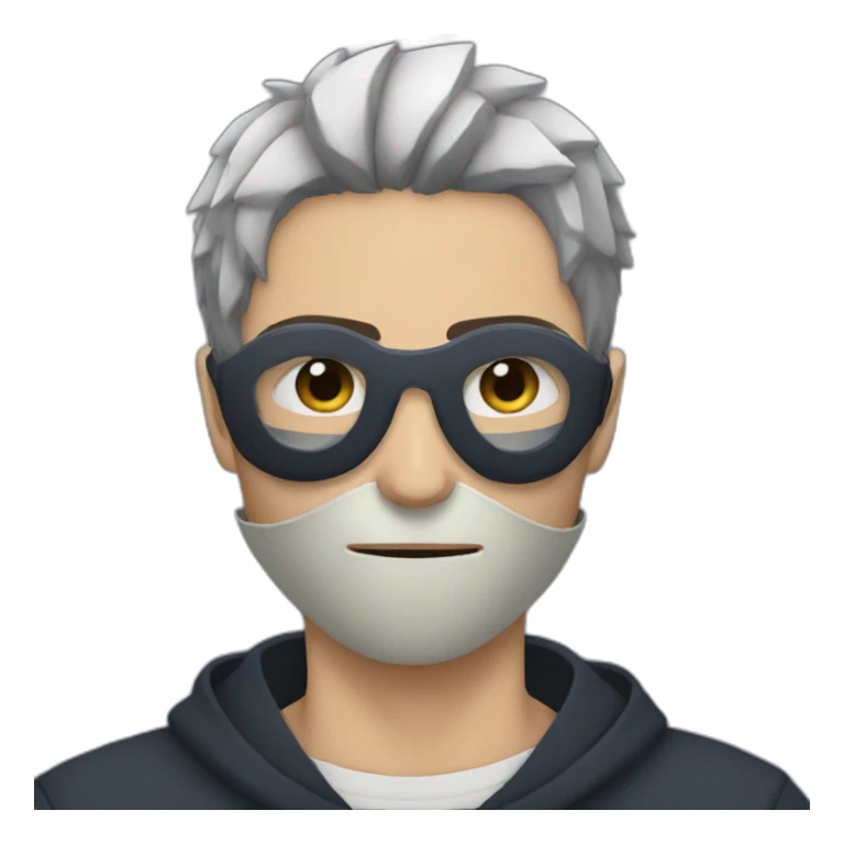 A man wearing a mask Obito sticker