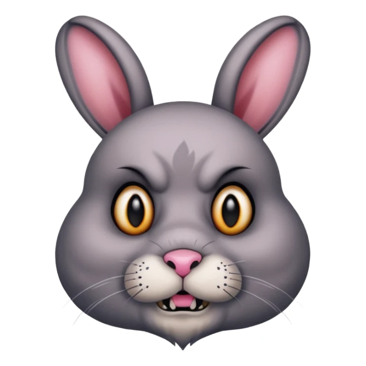 tattooed-scary-looking-bunny-with-heavy-face-tattoes sticker