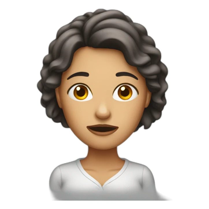 stress woman sticker