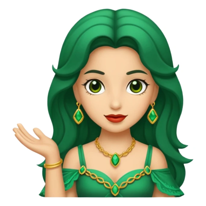 Esmeralda pedra preciosa sticker