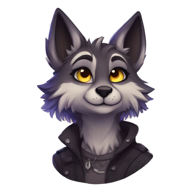 Edgy modern anthro furry by Falvie, LiLaiRa, griffsnuff, AngieWolf sticker