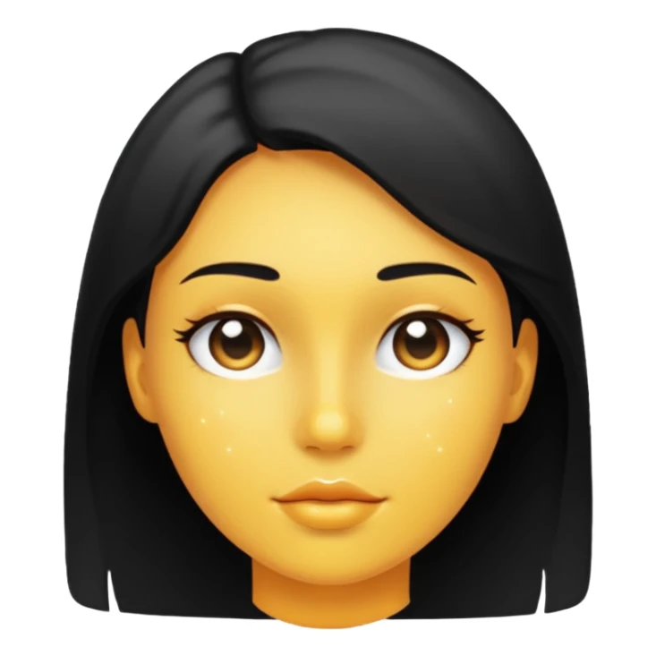 face silhouette with clear skin and sparkles sticker