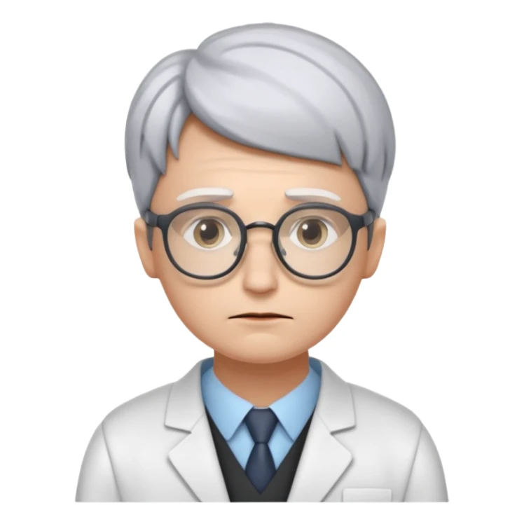 Sad lonely futurologist talking to AI sticker