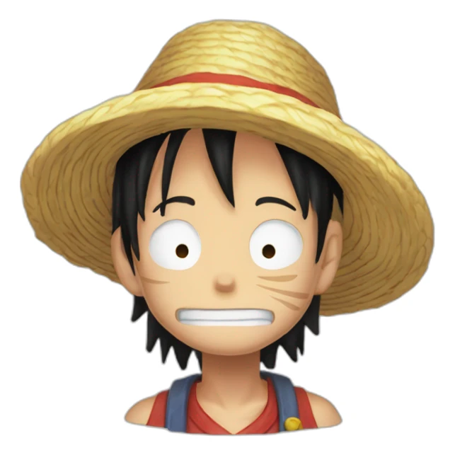 Luffy triste qui est en train de voir sin frère mourir sticker