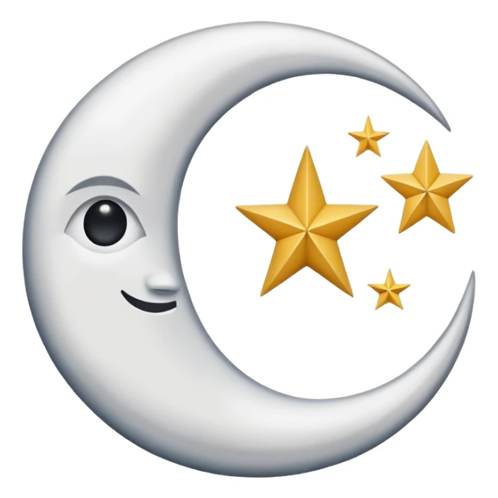 Symbole sobre lune avec une étoile algerie sticker