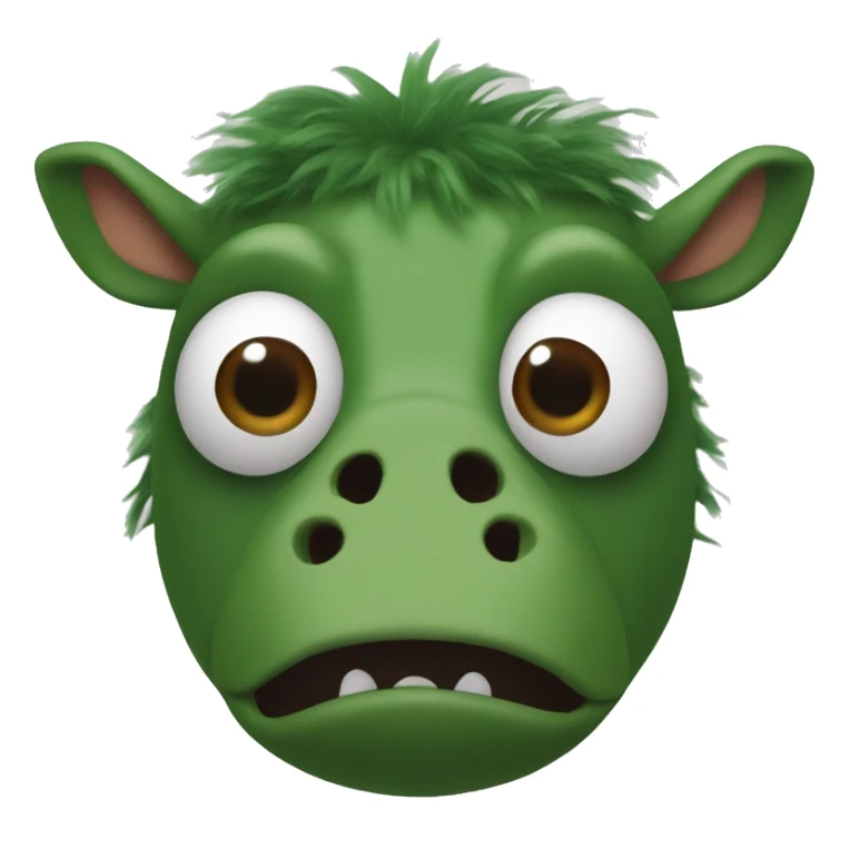 The gruffalo green wart on nose sticker