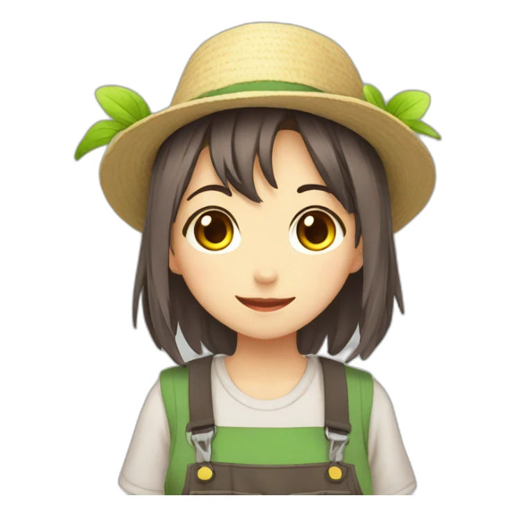 anime gardener girl sticker