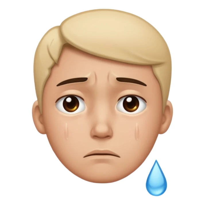 Sadness - feeling of sorrow or unhappiness sticker