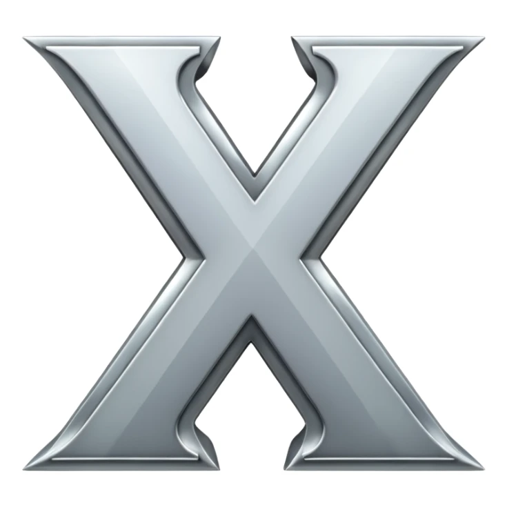 letter x sticker