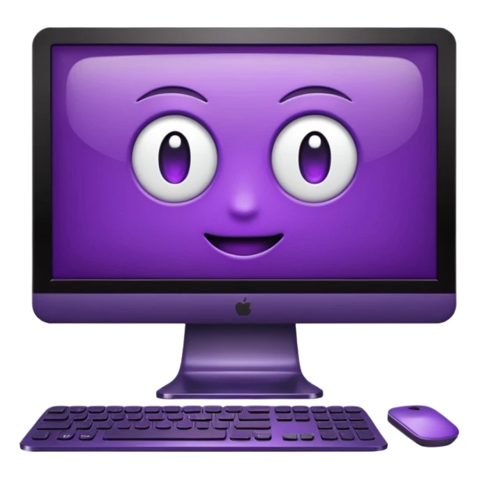 dark purple wide monitor sticker