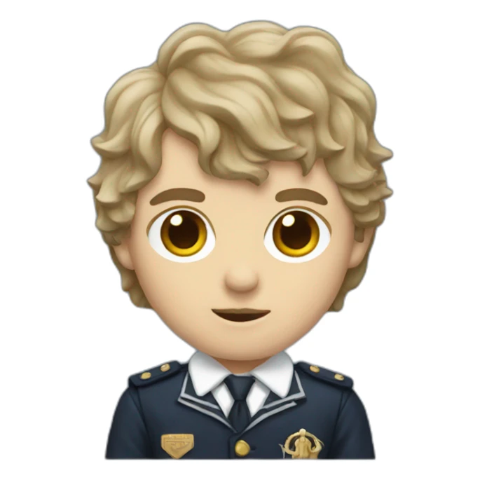 angus young in schoolboy uniform sticker