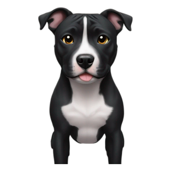 staffordshire bull terrier black sticker