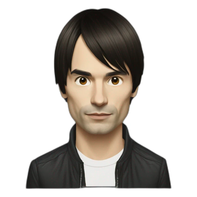 jonny-greenwood-with-taper-haircut sticker