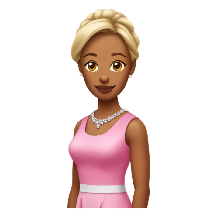 Tiger woods in a pink dress sticker