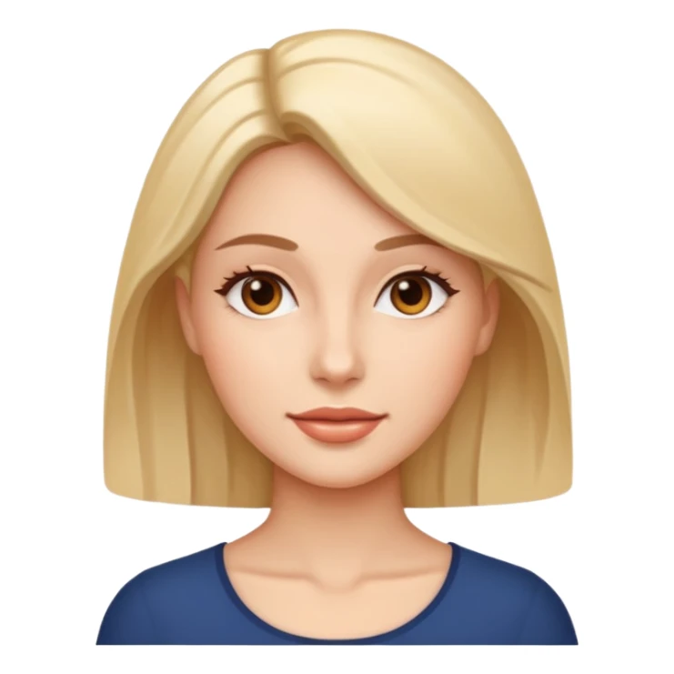 female radiant skin close up sticker