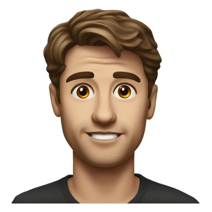 Paul mescal realistic portrait brown hair sticker