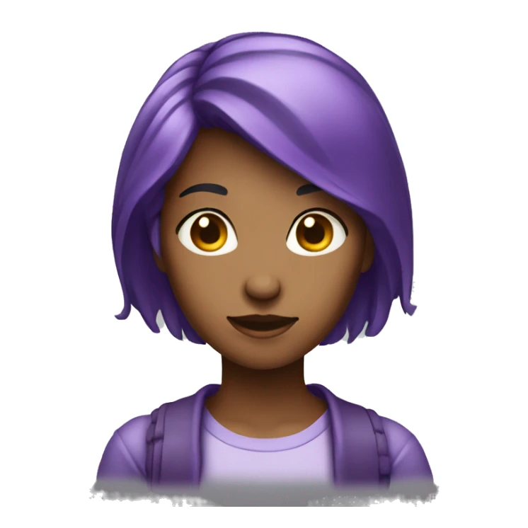 25 year old purple haired female sticker