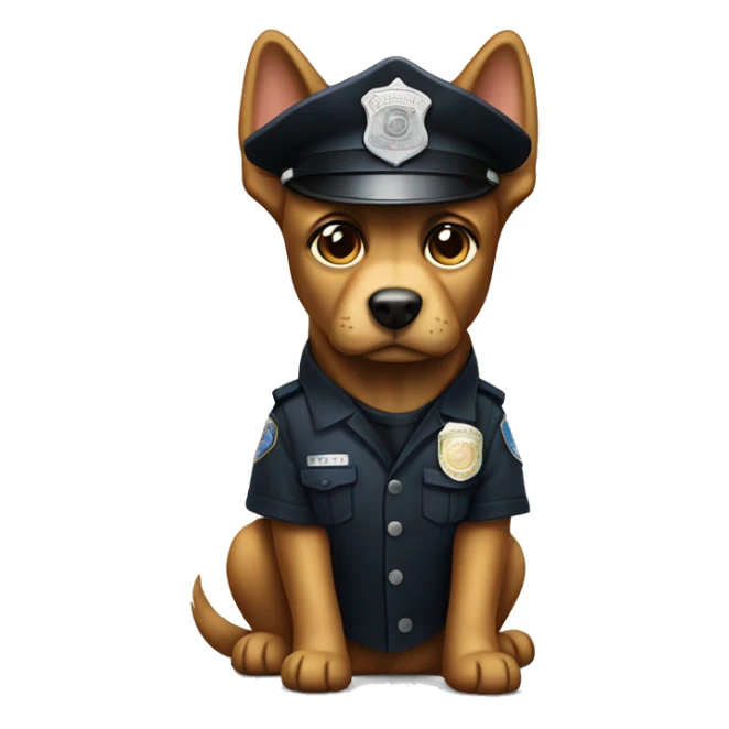 Undercover dog police officer  sticker